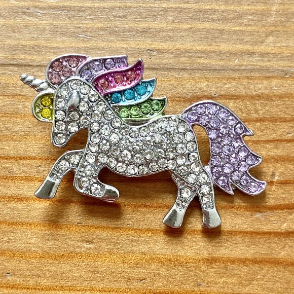 2 Charms & Pendant (Pink Eiffel Tower, Heart Dream Catcher, Rhinestone Unicorn) - Picture 4 of 5